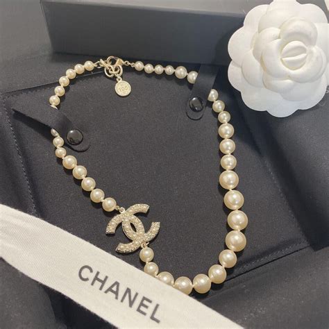 chanel 100th anniversary pearl necklace|chanel chain necklace.